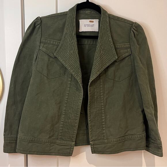 10 Crosby Derek Lam Jackets & Blazers - Derek Lam 10 Crosby Army Green Cropped Jacket Medium